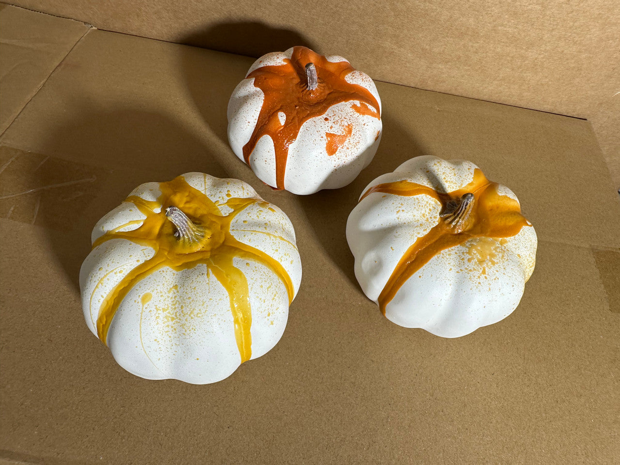 Left - Yellow, Top - Pumpkin Orange, Right - Pumpkin Yellow