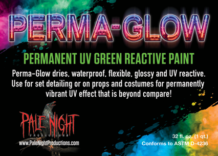 32 ounce Perma-Glow UV Green